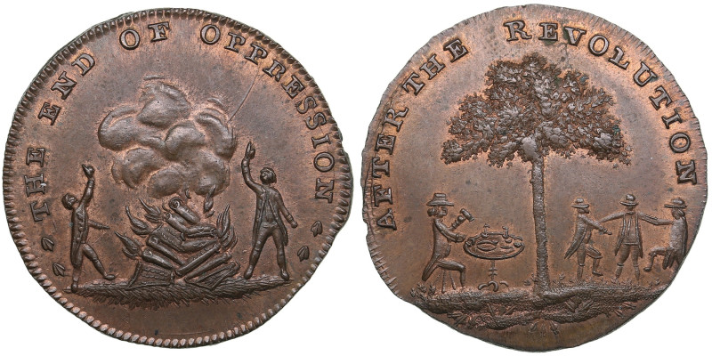 Great Britain (Middlesex) Halfpenny Token ND (1790s) - Thomas Spence (1750-1814)...