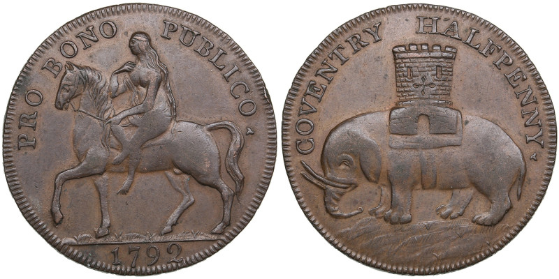 Great Britain (Warwickshire, Coventry) Halfpenny Token 1792 - Robert Reynolds & ...