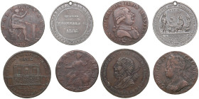 Great Britain coins and tokens (3), USA medal (1)
Various condition. Sold as is, no returns. Great Britain (London) ½ Penny 1746 - George II (1727-176...