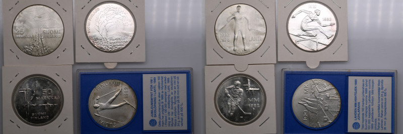 Commemorative silver coins of Finland (4) - Sports Events
UNC. 25 Markkaa 1978 -...