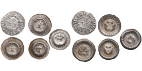German States, Free City of Lübeck (5)
Various condition. AR Witten ND (after 1392). Double-headed imperial eagle; “+ИONETA LVBICEN” / “CIVITAS:IMPERI...
