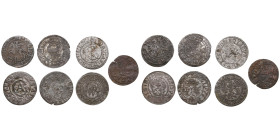 Coins of the Baltic region countries (7)
Various condition. Polish-Lithuanian Commonwealth: Lithuania, Grand Duchy (Vilnius) (5) BI Solidus 1623; 1624...