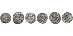 German States, Free city of Regensburg 1 Pfennig 1774, 1781, 1785 (3)
UNC. Various types. Outstanding specimens featuring rich mint luster. KM 408; 43...