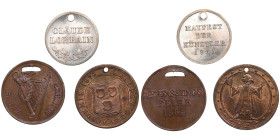 Group of Kingdom of Bavaria, City of Munich Commemorative Medals 1864, 1865, 1879 (3) - Cultural Events
UNC. 1864 ‘Verfassungsfeier’ / ‘B.S.Z. München...