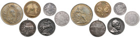 Group of Foreign coins & medals (6)
Various condition. Sold as seen, no returns. Japan 50 Sen 1899 (32 Year of Meiji Era) - Mutsuhito (1867-1912). KM ...