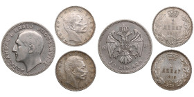Silver coins of Serbia and Yugoslavia (3)
Various condition. The 1915 dinars are in mint state or close to it. 1 Dinar 1915 (2) - Petar I (1903-1918) ...