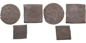 Copper coins of Sweden (3) - Gustav II Adolf (1611-1632)
Various condition. Sold as is, no return. ½ Öre 1628. SM 174. 1 Öre Klippe 1625(?). SM 133. ½...