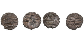 India, Amirs of Sindh - Habbarids (Sindh) AR Damma ND - 'Abd al-Rahman (c. AH 271-295 / 884-908 AD) (2)
AU/UNC. ‘Billah thiqqa’ type. Album 1494; Goro...
