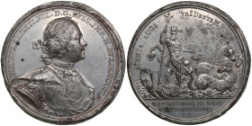 Russia Tin-Alloy Medal 1703 (Novodel late 18th - 19th century) – In Commemoration of the Opening of Navigation in the Baltic Sea – Peter I the Great (...