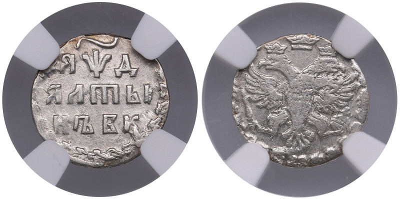 Russia Altyn (3 Kopecks) АѰД (1704) БК - Peter I (1682-1725) - NGC AU 58
Beautif...
