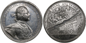 Russia Tin-Alloy Medal 1714 (Novodel late 18th - 19th century) – In memory of the Battle of Vasa, 19 February 1714 – Peter I the Great (1682–1725)
39....