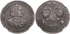 Russia Rouble (AѰK) 1720 - Peter I (1682-1725) - NGC XF 40
This specimen showcases an intriguing and seldom-encountered portrait variant with an enlar...
