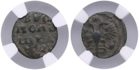 Russia Polushka 1721 - Peter I the Great (1682-1725) - NGC VF DETAILS
Environmental damage. Bitkin 3710 (similar). 