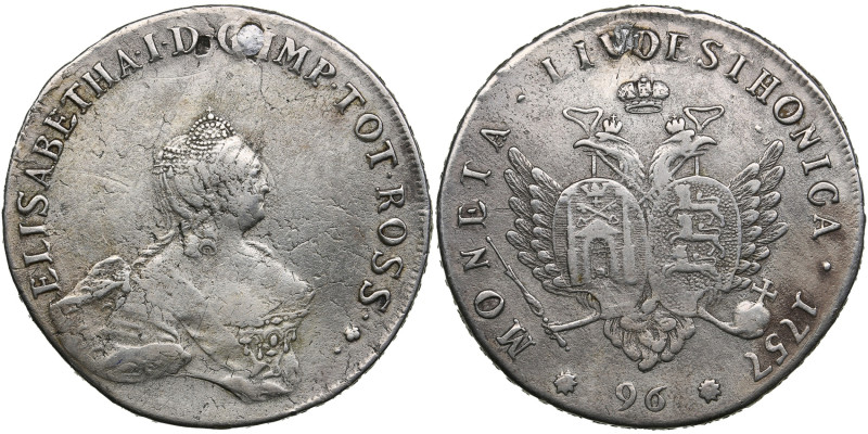 Livonia & Estonia (Russia) 96 Kopecks 1757 - Elizabeth (1741-1762)
25.83g. VF-/V...