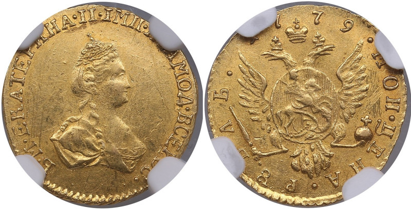 Russia Gold Rouble 1779 - Catherine II the Great (1762-1796) - NGC AU Details
St...