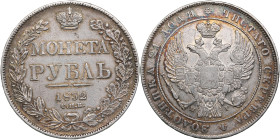 Russia Rouble 1832 СПБ-НГ - Nicholas I (1825-1855)
20.67g. XF/XF. Attractive exemplar with some mint luster and nice colorful toning. 7-link wreath. B...