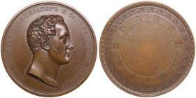 Russia Bronze Award Medal ND (Novodel 19th century) – For Zeal – Nicholas I (1825–1855)
120.91g. 65mm. AU/AU. Medalier: V. Alekseyev (on obverse, В . ...