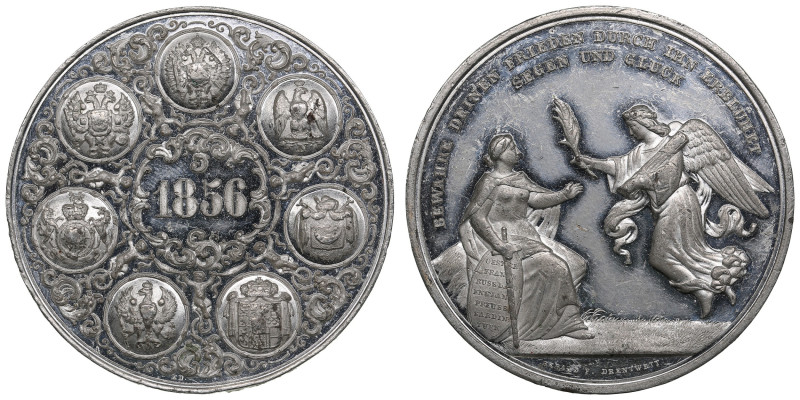 Germany, Augsburg (Russia) Tin-Alloy Medal 1856 - In commemoration of Peace of P...
