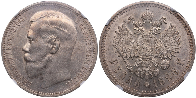 Russia (Paris mint) Rouble 1896 * - Nicholas II (1894-1917) - NGC AU 58
Magnific...