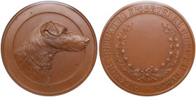 Russia Prize Bronze Medal ND (1900-1917) - Russian Society of Devotees of Fox-Terriers and Dachshunds - NGC MS 64 BN
45mm. Splendid brilliant exemplar...