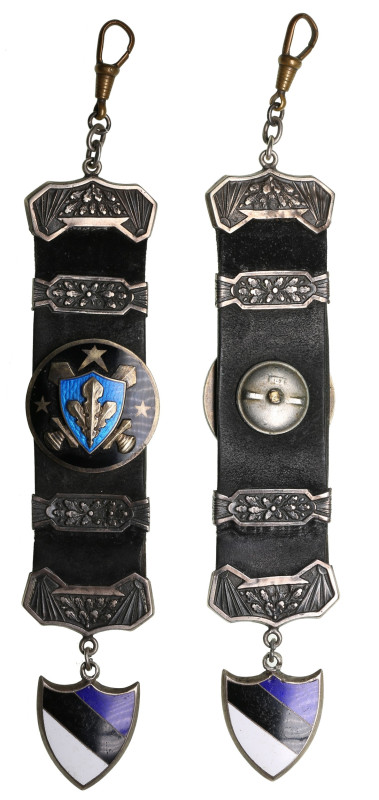 Estonia - Corporate watch fob with the I Class Sports Badge of the Defence Force...