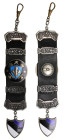 Estonia - Corporate watch fob with the I Class Sports Badge of the Defence Forces
34.79g. 155x28mm. Before 1940. Kivinuk 9001 (for reference).Rare. ...