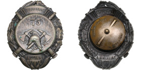 Estonian Republic Firefighting Badge – Tallinn Voluntary Firefighting Society 75th Anniversary
23.06g. 47x38mm. Before 1940.