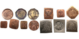 Collection of Estonian die trials for badges and medals (22)
Includes examples with military themes and satirical political content — a particularly i...