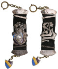 Estonia (Latvia?) – Corporate watch fob with the badge of the Vironia society?
70.21g. 230x43mm. Before 1940. Rare. 