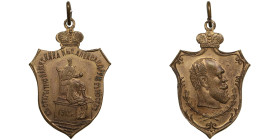 Russia Brass Jeton 1912 - In commemorating the unveiling of the monument to Emperor Alexander III in Moscow, 30 May 1912 - Nicholas II (1894-1917)
5.6...