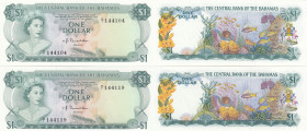 Bahamas 1 Dollar 1974 (2)
UNC. Pick 35.