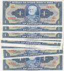 Brazil 1 Cruzeiro 1954 (10) Low #, Sequential #
UNC. Pick 150c.