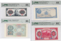 Group of Graded World Banknotes (4) PMG 64
For additional photographs, please visit our website.