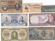 Group of Colombia Banknotes (7)
Various.