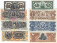 Costa Rica 1- 20 Colones 1903-17 (4) Specimens
AU. Pick S121s-124s.