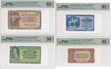 Czechoslovakia 100, 50, 25, 10, 5 Korun & 3 Koruny 1953 - PMG 58 AU-66 UNC (6)
Pick 86b, 85a, 84a, 83a, 80b, 79bs. For additional photographs, please ...