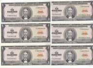 Dominican Republic 1 Peso 1978 (6) Same #, Different Suffix
AU. Pick 108.