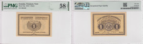 Estonia 1 Mark 1919 - PMG 58 EPQ Choice About Unc
Pick 43a.