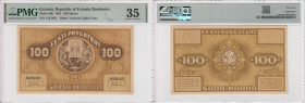 Estonia 100 Marka 1921 - PMG 35 Choice Very Fine
Pick 56b. Rare.