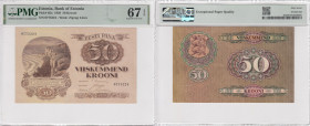 Estonia 50 Krooni 1929 - PMG 67 EPQ Superb Gem Unc
Top Pop: The highest grade in the PMG census. Pick 65a. 