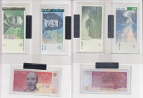 Group of Estonia paper money: 100, 25, 10 & 5 Krooni (8)
UNC. In original official bank packaging.For additional photographs, please visit our website...