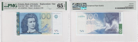 Estonia 100 Krooni 1999 - PMG 65 EPQ Gem Uncirculated
Replacement / Star. Pick 82a*. 