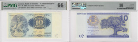 Estonia Commemorative 10 Krooni 2008 - PMG 66 EPQ Gem Uncirculated
Pick 90.