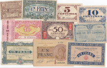 Group of France Banknotes (11)
Various.