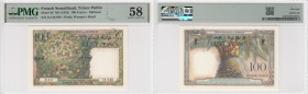 French Somaliland 100 Francs - Djibouti ND (1952) - PMG 58 Choice About Unc
Pick 26.