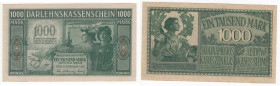 Germany (Occupation of Lithuania WWI, Kowno) 1000 Mark 1918
AU.