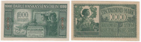 Germany (Occupation of Lithuania WWI, Kowno) 1000 Mark 1918
UNC.