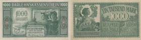Germany (Occupation of Lithuania WWI, Kowno) 1000 Mark 1918
VF+. Pick R134a.