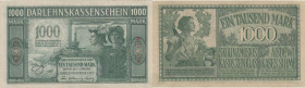 Germany (Occupation of Lithuania WWI, Kowno) 1000 Mark 1918
VF+. Pick R134a