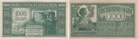 Germany (Occupation of Lithuania WWI, Kowno) 1000 Mark 1918
VF+. Pick R134a.